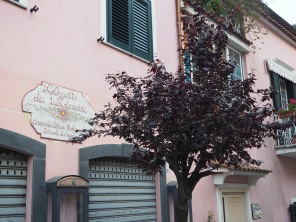 facades of Cetara, Italy
